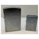Vintage Large Zippo Style Lighters 4 1/2" & 6 1/4" Vintage Large Zippo Style Lighters 4 1/2" & 6 1/4"
