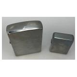 Vintage Large Zippo Style Lighters 4 1/2" & 6 1/4" Vintage Large Zippo Style Lighters 4 1/2" & 6 1/4"