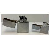 Vintage Large Zippo Style Lighters 4 1/2" & 6 1/4" Vintage Large Zippo Style Lighters 4 1/2" & 6 1/4"