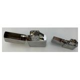 Vintage Large Zippo Style Lighters 4 1/2" & 6 1/4" Vintage Large Zippo Style Lighters 4 1/2" & 6 1/4"