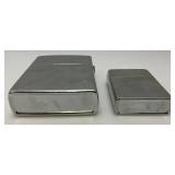 Vintage Large Zippo Style Lighters 4 1/2" & 6 1/4" Vintage Large Zippo Style Lighters 4 1/2" & 6 1/4"