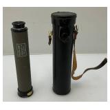 Vintage Mid Century Monolux Summit Expanding Telescope With Ostridge Skin Case Vintage Mid Century Monolux Summit Expanding Telescope With Ostridge Skin Case