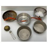 Misc. Vintage Camping Items Including Muti Tools, Lighters, Cooker Set & More Misc. Vintage Camping Items Including Muti Tools, Lighters, Cooker Set & More