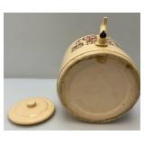 Vintage One Gallon Stoneware Ceramic Crock Beer Cooler Dispenser Wood Handle (Crazing Present In Clear Coat) Vintage One Gallon Stoneware Ceramic Crock Beer Cooler Dispenser Wood Handle (Crazing Present In Clear Coat)