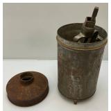 Vintage Galvanized Ice Cream Freezer Dasher Panel (Very Cool) Vintage Galvanized Ice Cream Freezer Dasher Panel (Very Cool)