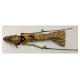 Vintage Asian/Oriental Large 22" Stick Puppet Vintage Asian/Oriental Large 22" Stick Puppet