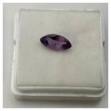 Lab Created 1.1 CT Pink Amethyst  (In Protective Case) Lab Created 1.1 CT Pink Amethyst  (In Protective Case)