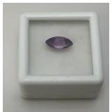 Lab Created 1.1 CT Pink Amethyst  (In Protective Case) Lab Created 1.1 CT Pink Amethyst  (In Protective Case)