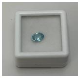 Lab Created 1.14 CT Blue Zircon Oval (In Protective Case) Lab Created 1.14 CT Blue Zircon Oval (In Protective Case)