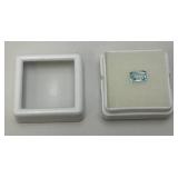 Lab Created 1.17 CT Sky Blue Topaz Emerald Cut (In Protective Case) Lab Created 1.17 CT Sky Blue Topaz Emerald Cut (In Protective Case)