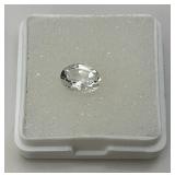 Lab Created 1.5  CT White Topaz Oval  (In Protective Case) Lab Created 1.5  CT White Topaz Oval  (In Protective Case)