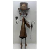 Metal Garden Snowman Statue Metal Garden Snowman Statue