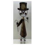 Metal Garden Snowman Statue Metal Garden Snowman Statue
