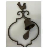 Metal Garden Décor Including Rooster With Adorned Bell And Metal Wind Chime Metal Garden Décor Including Rooster With Adorned Bell And Metal Wind Chime