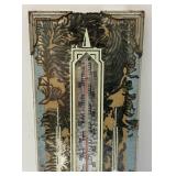 (RELISTED DO TO NO SHOW) Vintage Nautical Themed Airguide Barometer (Glass Cracked) & Vintage Thermometer With J.B. Poshek New Brighton Advertisement (RELISTED DO TO NO SHOW) Vintage Nautical Themed Airguide Barometer (Glass Cracked) & Vintage Thermometer With J.B. Poshek New Brighton Advertisement