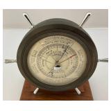 (RELISTED DO TO NO SHOW) Vintage Nautical Themed Airguide Barometer (Glass Cracked) & Vintage Thermometer With J.B. Poshek New Brighton Advertisement (RELISTED DO TO NO SHOW) Vintage Nautical Themed Airguide Barometer (Glass Cracked) & Vintage Thermometer With J.B. Poshek New Brighton Advertisement