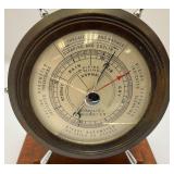 (RELISTED DO TO NO SHOW) Vintage Nautical Themed Airguide Barometer (Glass Cracked) & Vintage Thermometer With J.B. Poshek New Brighton Advertisement (RELISTED DO TO NO SHOW) Vintage Nautical Themed Airguide Barometer (Glass Cracked) & Vintage Thermometer With J.B. Poshek New Brighton Advertisement