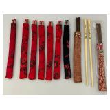 (RELISTED DO TO NO SHOW) Group Of Vintage Chop Sticks & Oriental Figures (RELISTED DO TO NO SHOW) Group Of Vintage Chop Sticks & Oriental Figures