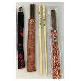 (RELISTED DO TO NO SHOW) Group Of Vintage Chop Sticks & Oriental Figures (RELISTED DO TO NO SHOW) Group Of Vintage Chop Sticks & Oriental Figures