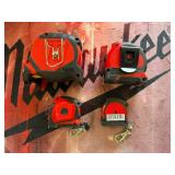 4 Pack Bundle Milwaukee Tape Measures 25 Magnetic, 16 Compact, 10 and 6 All BRAND NEW