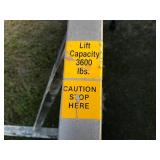 Shore Master 3600lb Cantilever Boat Lift