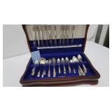 Mid-Century Community "Coronation" Silver-Plated Flatware Set in Case
