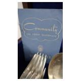 Mid-Century Community "Coronation" Silver-Plated Flatware Set in Case