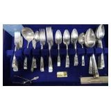 Mid-Century Community "Coronation" Silver-Plated Flatware Set in Case