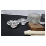 Assorted Lot of Candles and Candle Holders