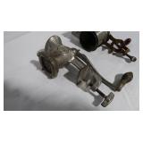 Two Vintage Clamp-Style Hand Grinders