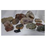 Assorted Lot of Geodes, Rocks, and Mineral Specimens