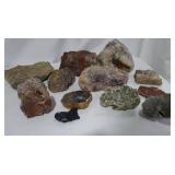 Assorted Lot of Geodes, Rocks, and Mineral Specimens