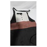 Novelty Tuxedo-Style Apron with Plaid Sash