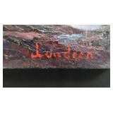 Original Acrylic Painting by Lundeen - "Lambs Resort on Lake Superior"