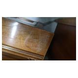 Large Wooden Hutch with Glass Display Doors