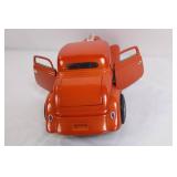 Die-Cast Model 1930s Orange Coupe Car with Removable Hood and Opening Doors Die-Cast Model 1930s Orange Coupe Car with Removable Hood and Opening Doors