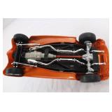 Die-Cast Model 1930s Orange Coupe Car with Removable Hood and Opening Doors Die-Cast Model 1930s Orange Coupe Car with Removable Hood and Opening Doors