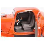 Die-Cast Model 1930s Orange Coupe Car with Removable Hood and Opening Doors Die-Cast Model 1930s Orange Coupe Car with Removable Hood and Opening Doors