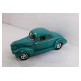Die-Cast 1940 Ford Coupe Model Car in Teal Die-Cast 1940 Ford Coupe Model Car in Teal