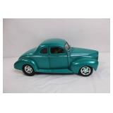Die-Cast 1940 Ford Coupe Model Car in Teal Die-Cast 1940 Ford Coupe Model Car in Teal