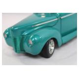 Die-Cast 1940 Ford Coupe Model Car in Teal Die-Cast 1940 Ford Coupe Model Car in Teal
