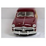 Die-Cast 1949 Ford Woody Wagon Model Car Maroon and Woodgrain Detail Die-Cast 1949 Ford Woody Wagon Model Car Maroon and Woodgrain Detail