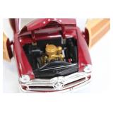 Die-Cast 1949 Ford Woody Wagon Model Car Maroon and Woodgrain Detail Die-Cast 1949 Ford Woody Wagon Model Car Maroon and Woodgrain Detail