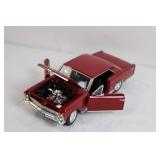 Die-Cast 1966 Chevy Nova Super Sport Model Car Red 1:18 Scale Die-Cast 1966 Chevy Nova Super Sport Model Car Red 1:18 Scale