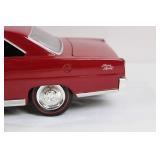 Die-Cast 1966 Chevy Nova Super Sport Model Car Red 1:18 Scale Die-Cast 1966 Chevy Nova Super Sport Model Car Red 1:18 Scale