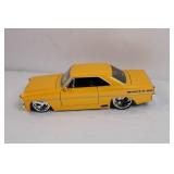 1:24 Scale 1967 Chevy Nova SS Diecast Model Car Yellow 1:24 Scale 1967 Chevy Nova SS Diecast Model Car Yellow