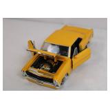 1:24 Scale 1967 Chevy Nova SS Diecast Model Car Yellow 1:24 Scale 1967 Chevy Nova SS Diecast Model Car Yellow