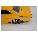1:24 Scale 1967 Chevy Nova SS Diecast Model Car Yellow 1:24 Scale 1967 Chevy Nova SS Diecast Model Car Yellow