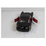 1:24 Scale Die-Cast Black Classic Corvette Model Car 1:24 Scale Die-Cast Black Classic Corvette Model Car