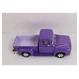 Die-Cast 1956 Ford Pickup Truck Model in Purple Die-Cast 1956 Ford Pickup Truck Model in Purple